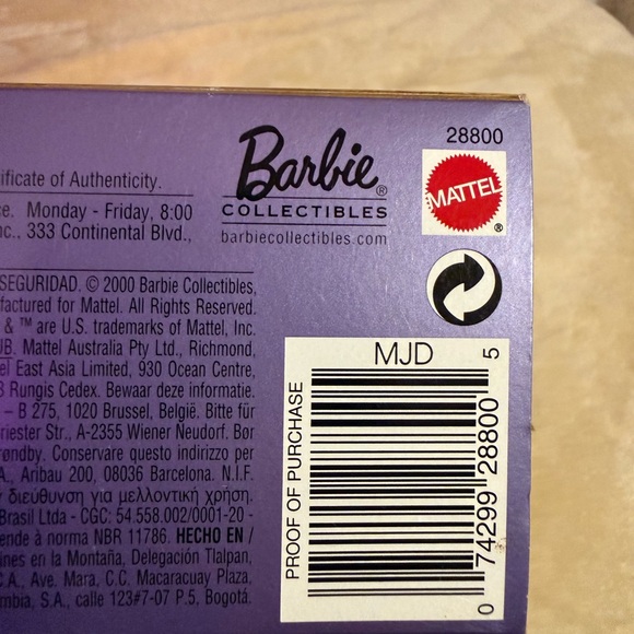 Barbie As Princess and the Pea NIB 2000 Barbie Collectibles #28800 NRFB Blonde - Picture 11 of 16